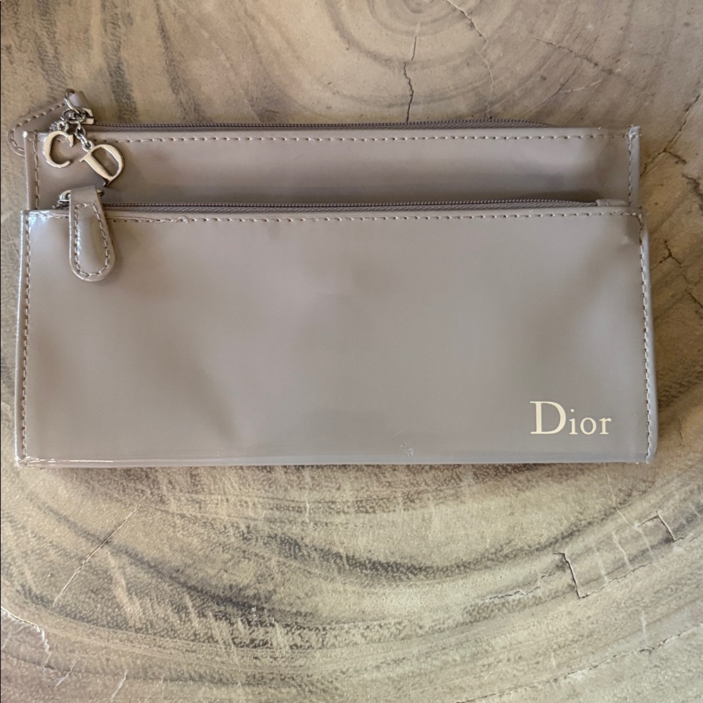 Dior Shiny Gray Clutch